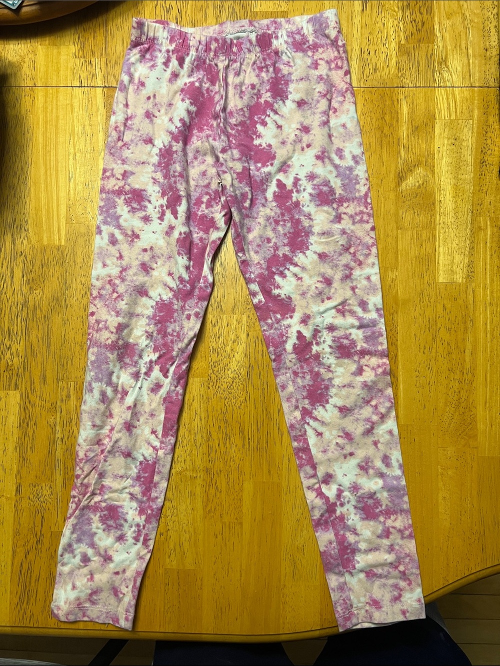 Kids Tie-Dye Pink Leggings